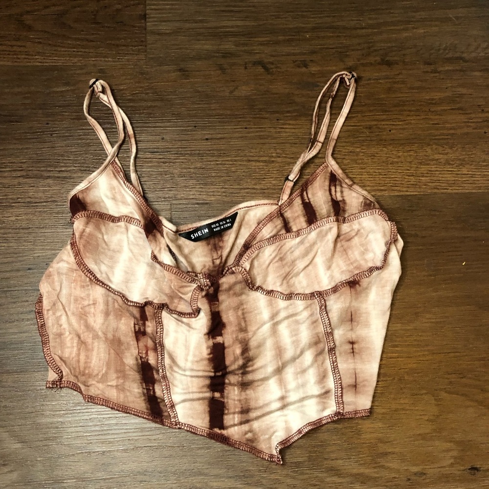 Angle cut crop top